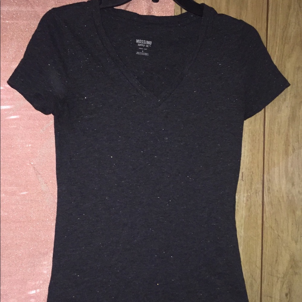 Simple gray v neck